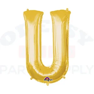 34" Anagram Letter U Gold