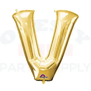 34" Anagram Letter V Gold