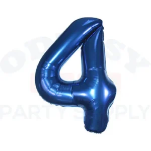 DecoNumber Navy Blue 4 size 34"