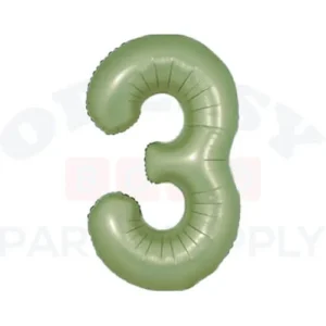 DecoNumber Olive Green 3 size 34"