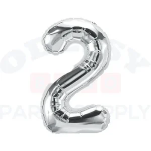 DecoNumber Silver 2 size 34"