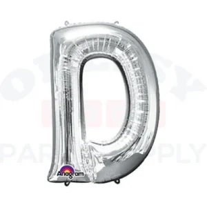 34" Anagram Letter D Silver
