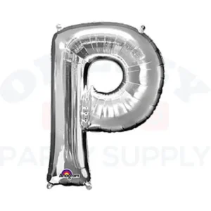 34" Anagram Letter P Silver