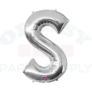 34" Anagram Letter S Silver