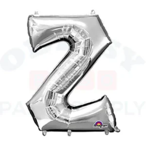 34" Anagram Letter Z Silver